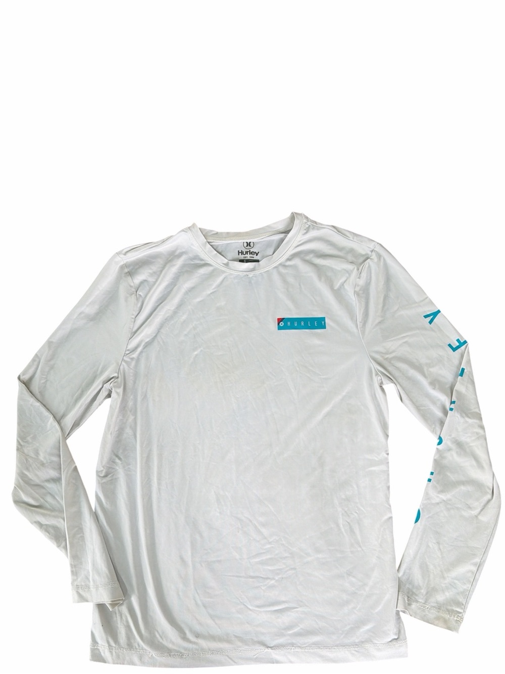 Adult Sz Small HURLEY Dri-Fit Sun Protection Long Sleeve Shirt * see pics